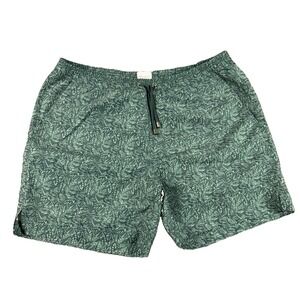 Sunspel England 1860 Swim Shorts Medium Floral Green Sustainable Lined Preppy